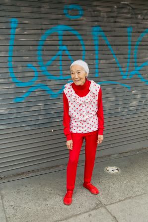 Dorothy G.C. Quock, who is also known as Polka Dot, poses for a photo in San Francisco. Scroll through to see more images of stylish seniors from the new book "Chinatown Pretty."