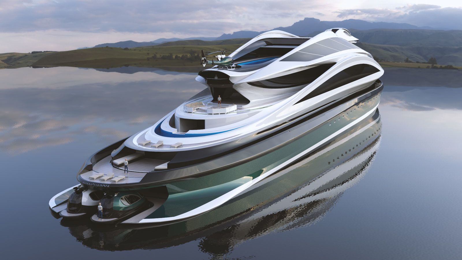 futuristic yacht concept