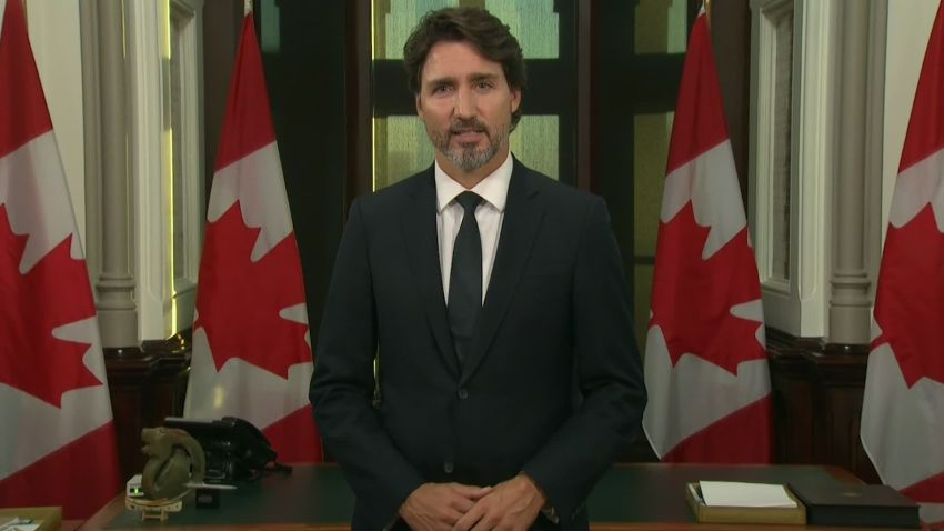 screengrab Justin Trudeau Canada second wave