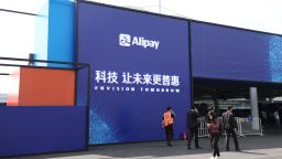 People visit the INCLUSION Fintech Conference organized by Ant Group and Alipay at Expo Area on September 24, 2020 in Shanghai, China. (Photo by VCG via Getty Images)