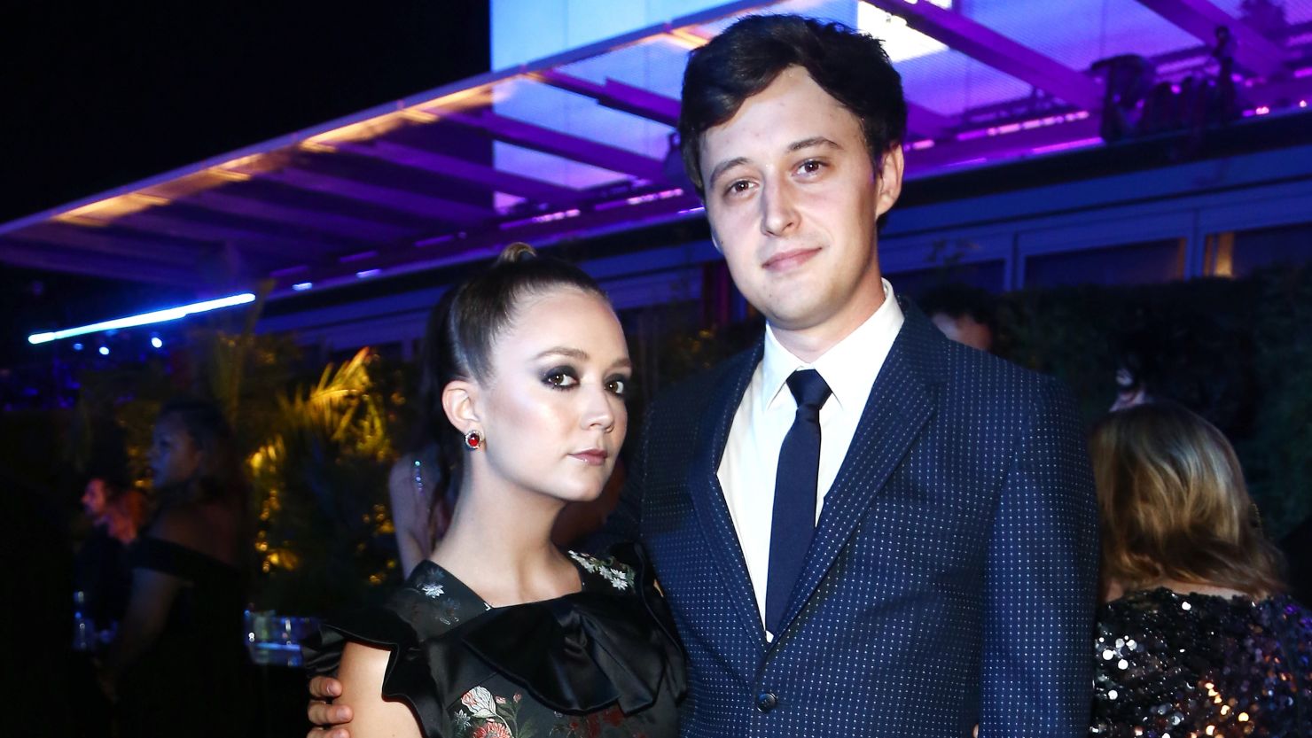 Actors Billie Lourd and Austen Rydell, shown here in 2018, are the parents of a newborn baby boy