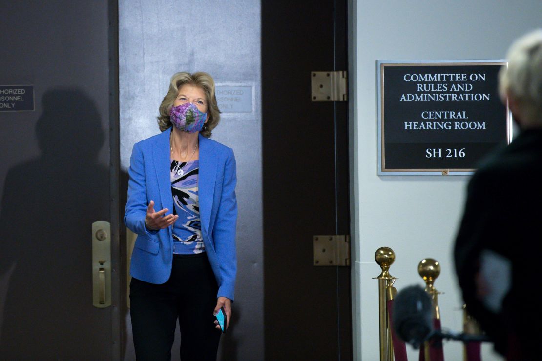 Sen. Lisa Murkowski, pictured on Capitol Hill this week, called for a permit for Pebble to be denied.