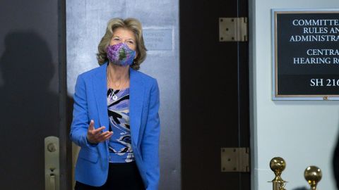 Sen. Lisa Murkowski, pictured on Capitol Hill this week, called for a permit for Pebble to be denied.