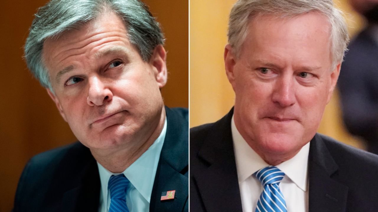 Mark Meadows Christopher Wray split for video