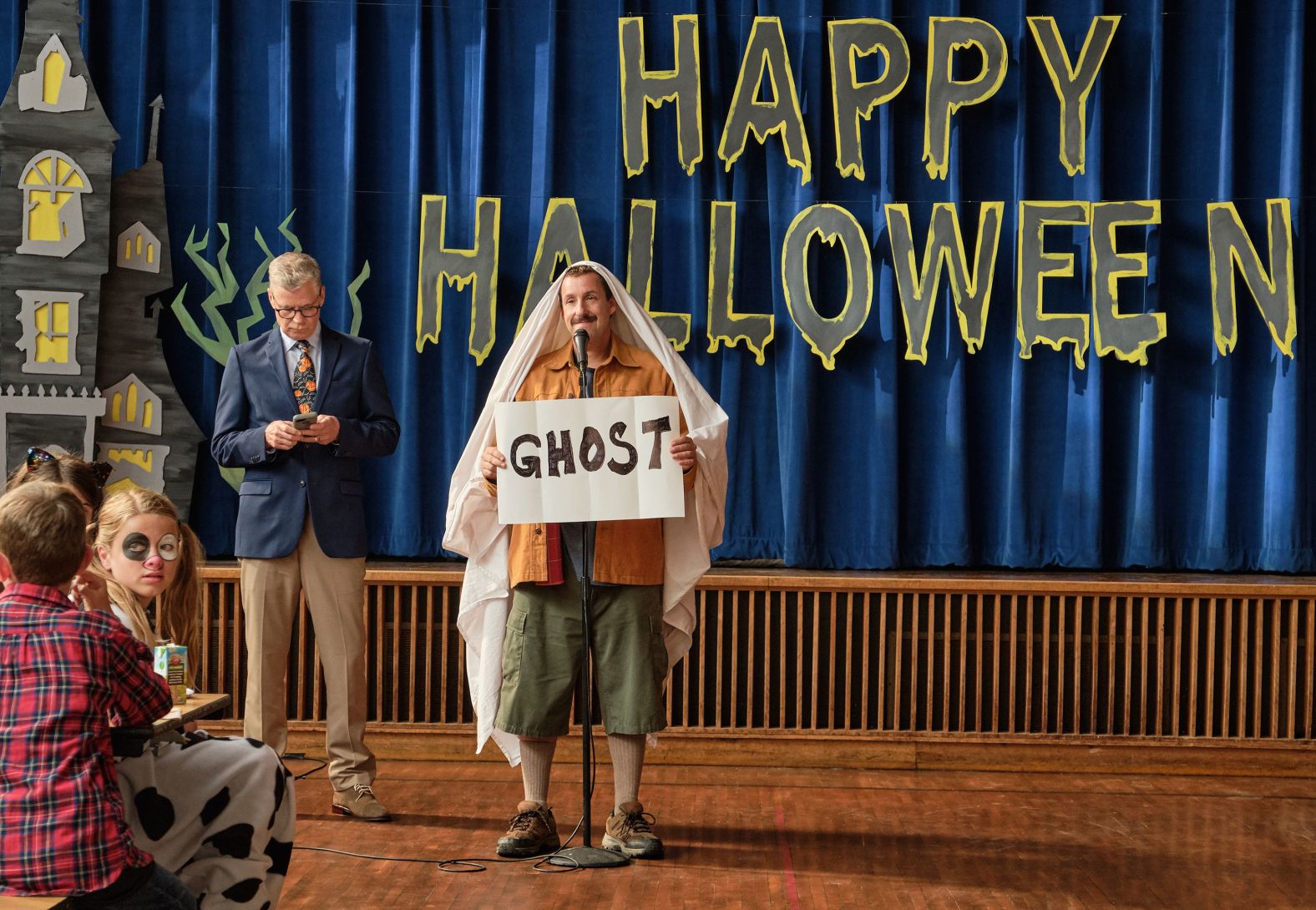 <strong>"Hubie Halloween":</strong> Adam Sandler stars as Hubie Dubois, who thanklessly spends every Halloween making sure the residents of his hometown, Salem, celebrate safely and play by the rules. But this year, an escaped criminal and a mysterious new neighbor have Hubie on high alert. <strong>(Netflix) </strong>