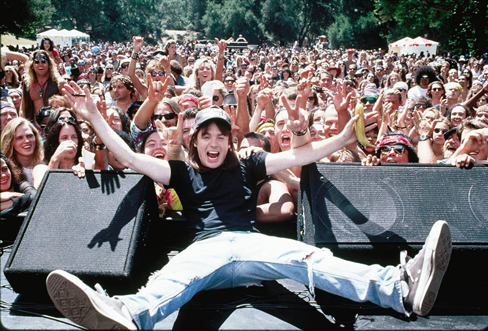 <strong>"Wayne's World 2"</strong>:  Mike Myers reprises his role as heavy-metal fan Wayne Campbell in this 1993 comedy in which Campbell and his friend Garth Algar try to organize a music festival. <strong>(Hulu) </strong>