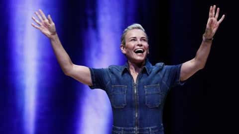 VANCOUVER, BRITISH COLUMBIA - NOVEMBER 07: Comedian Chelsea Handler performs at Chan Centre For The Performing Arts on November 07, 2019 in Vancouver, Canada. (Photo by Andrew Chin/Getty Images)