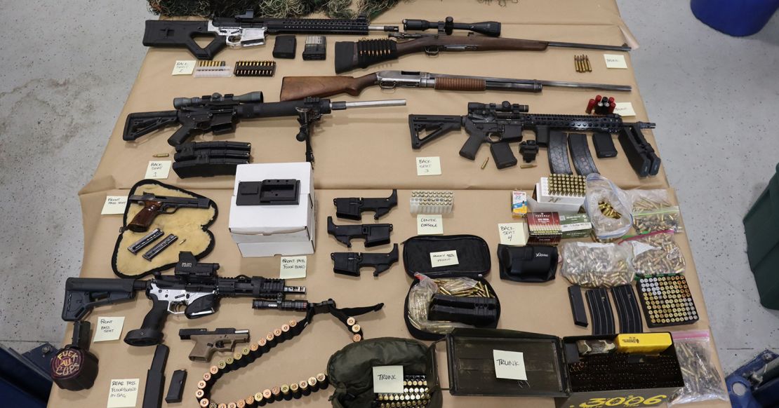 California deputies found multiple weapons and ammunition in Christopher Straub's vehicle after he was killed in a shootout with deputies.