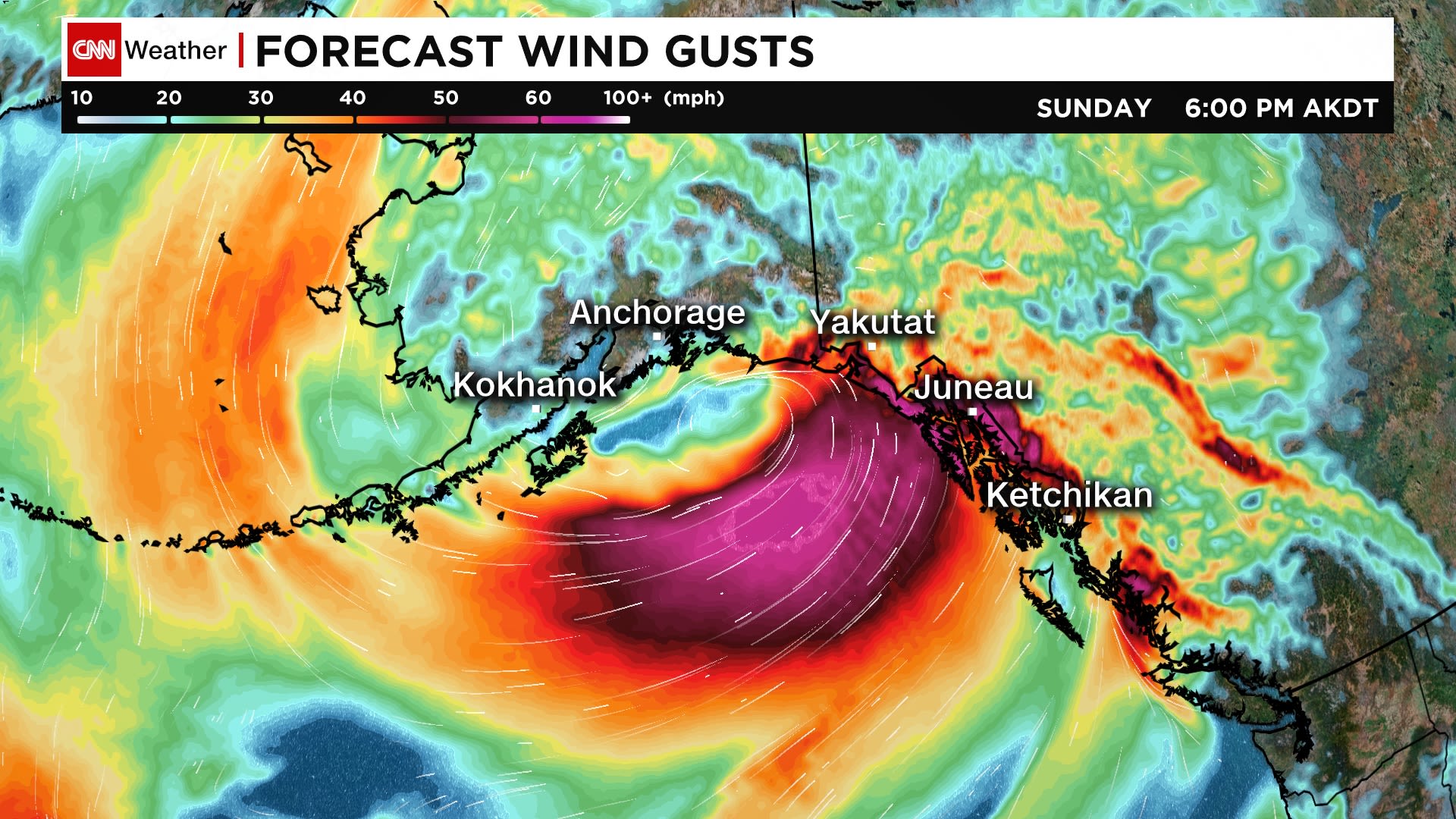 A rare hurricane force wind warning was just issued for Alaska