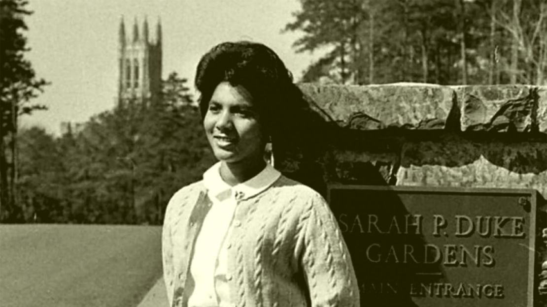 A photo of Wilhelmina Reuben-Cooke as a student at Duke University in 1967.