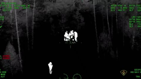 Police in Ontario, Canada used a helicopter and canine teams to find a 6-year old special needs boy who went missing in the forest near his house.