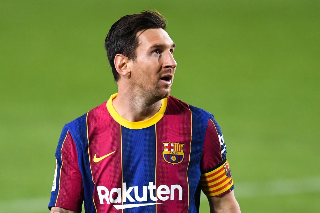 Lionel Messi played his first game for Barcelona on Sunday since expressing his wish to leave.