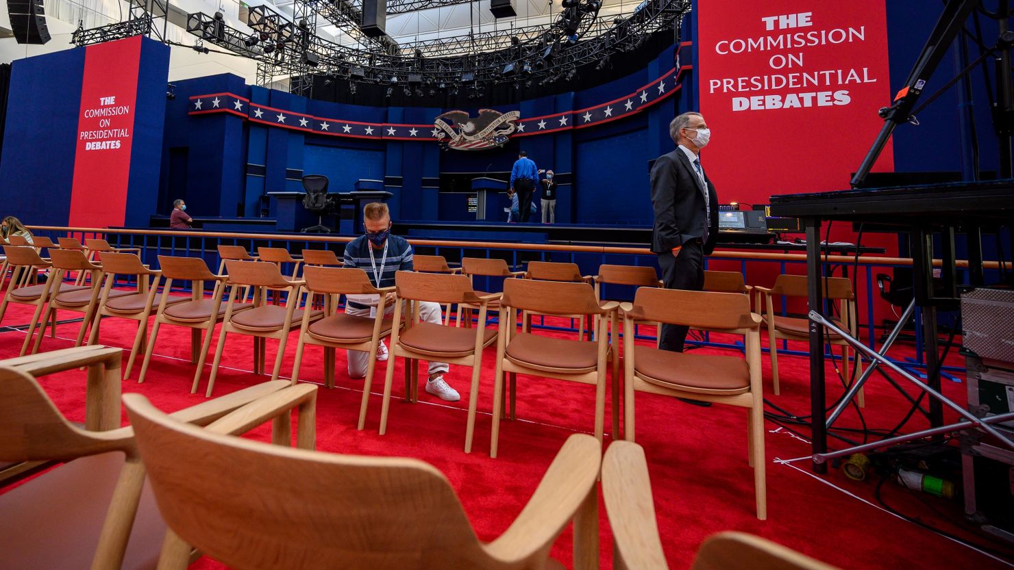 03 presidential debate setup 0928
