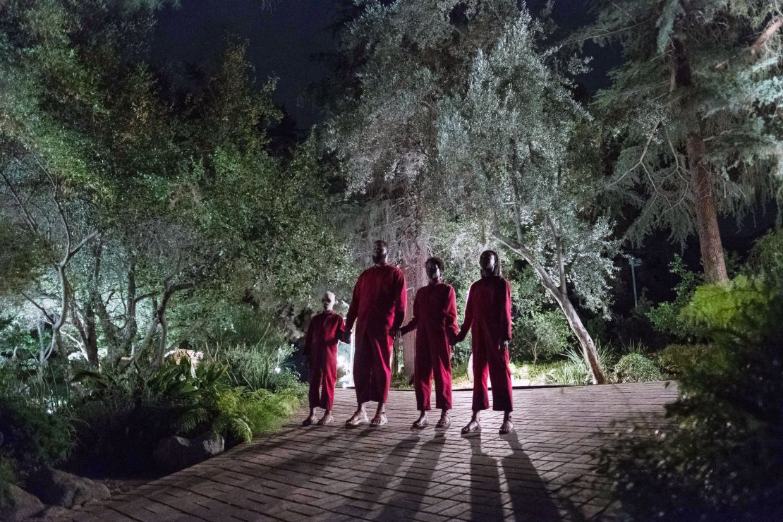 A family is attacked by mysterious doppelgangers in Jordan Peele's "Us."
