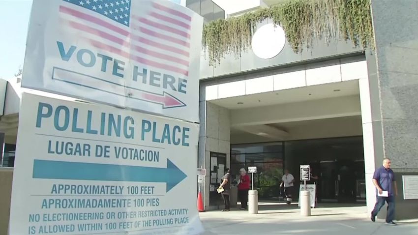 Screenshot of polling place