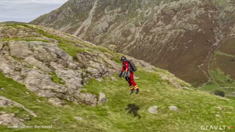 Using the jet suit, a walk that usually takes 25 minutes can be dramatically reduced to just 90 seconds.