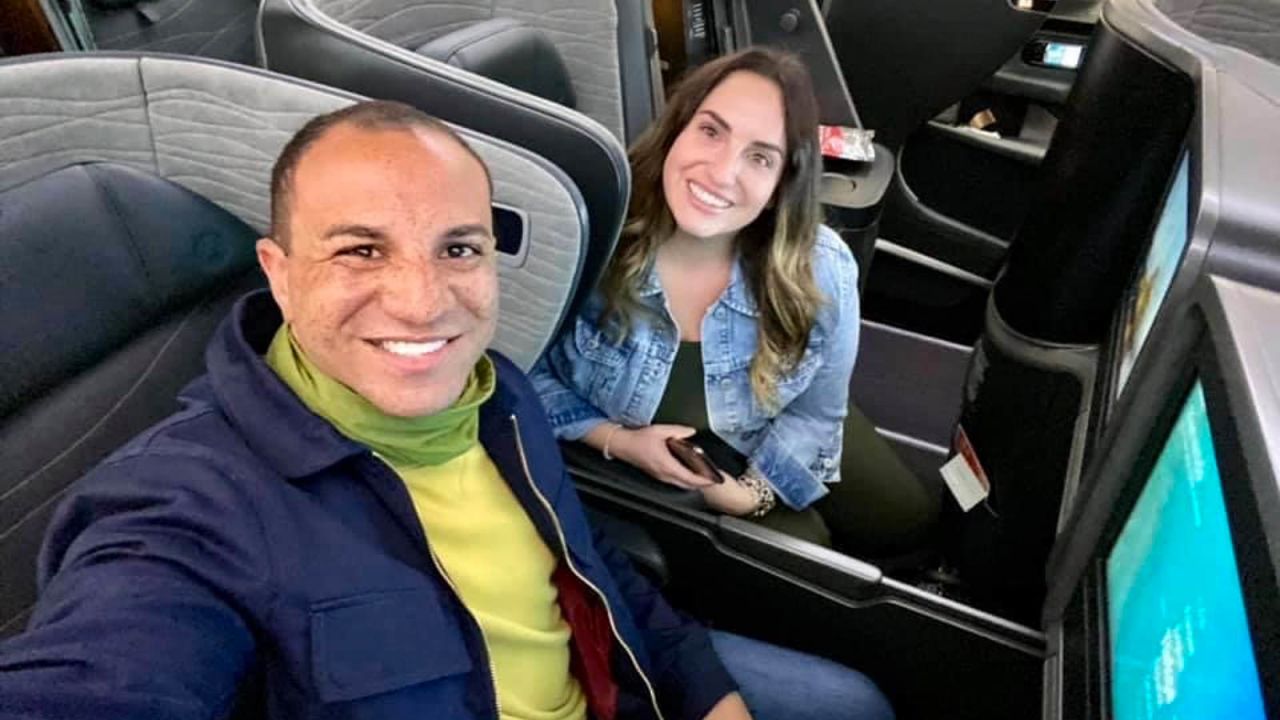 The pair traveled business class on Turkish Airlines.