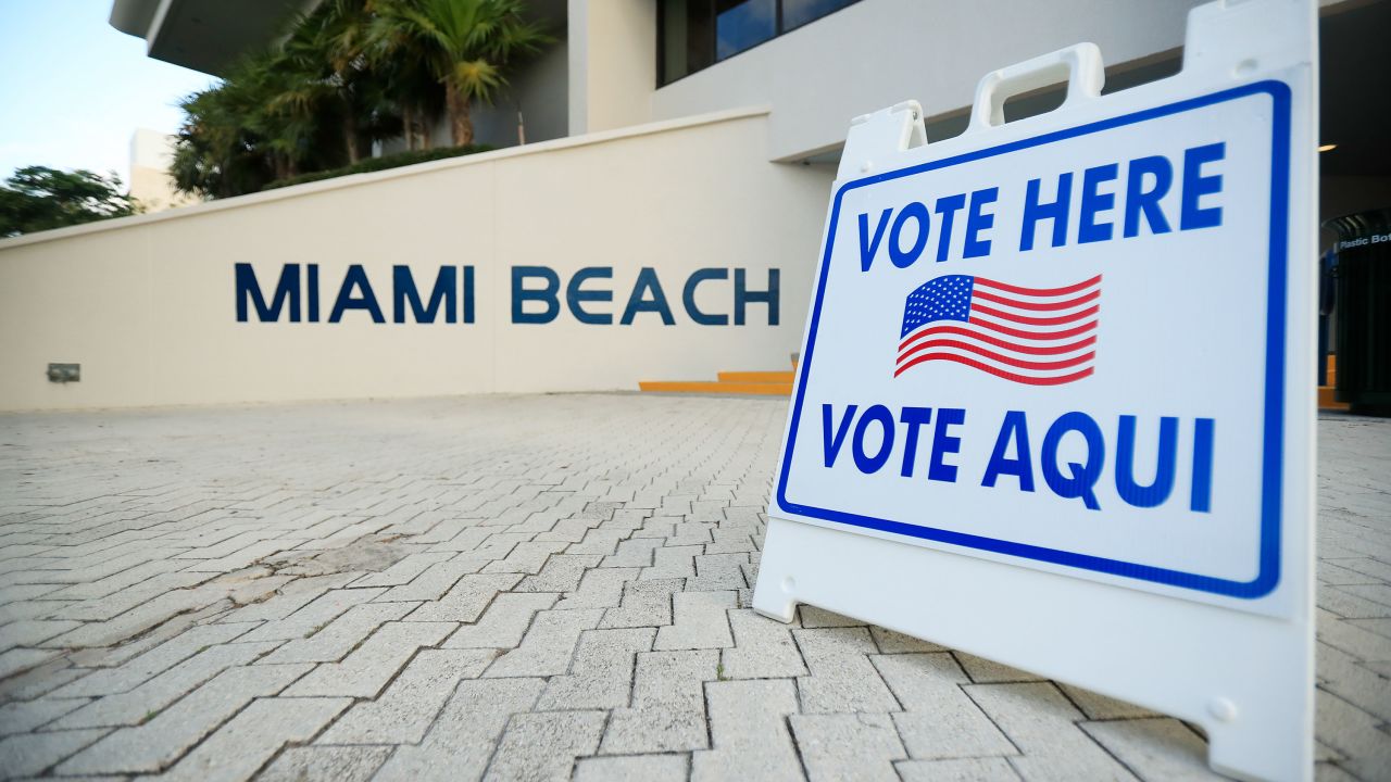 01 miami beach polling sign 2020