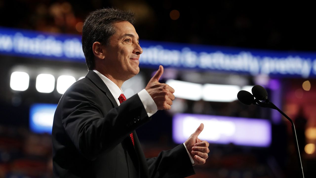 Scott Baio, who supports President Donald Trump, won't join his former fellow "Happy Days" cast members for Sunday's planned virtual fundraiser for the Wisconsin Democratic Party.