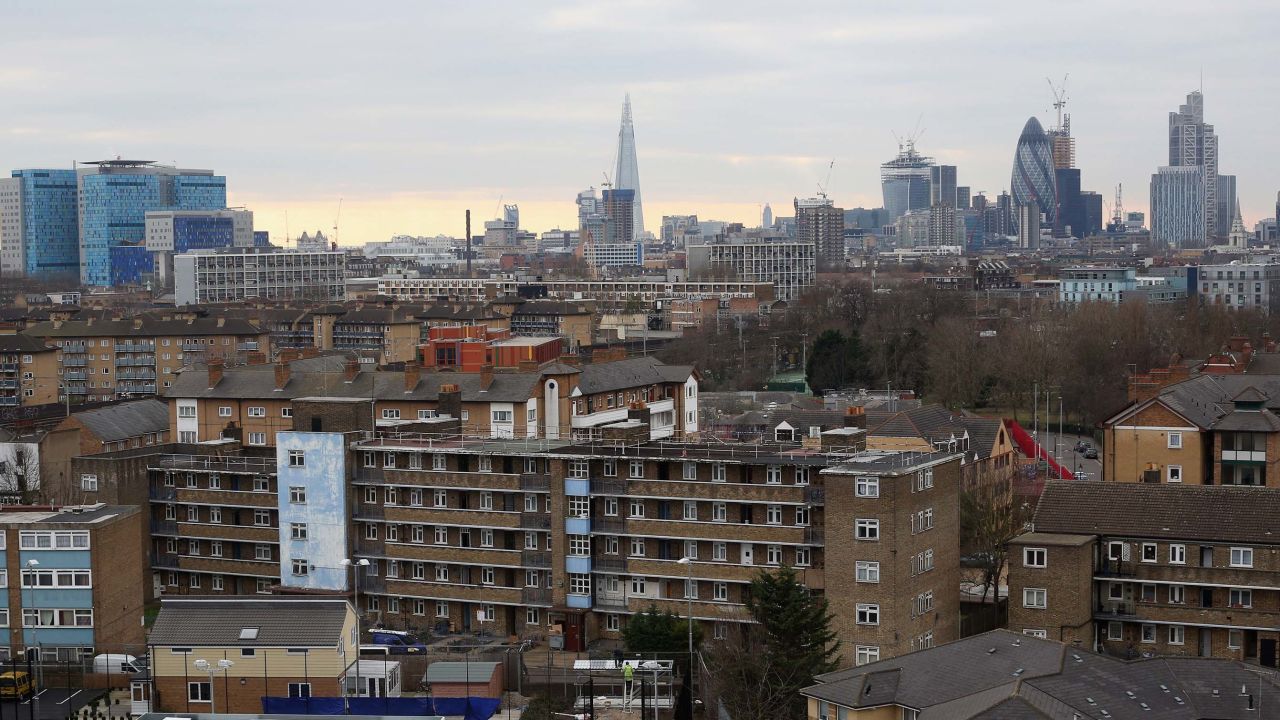 A residential block in Tower Hamlets near the new Chinese embassy site.