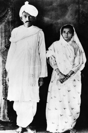 Gandhi and his wife, Kasturba, return from a trip to South Africa circa 1910. Gandhi lived in South Africa for 21 years.