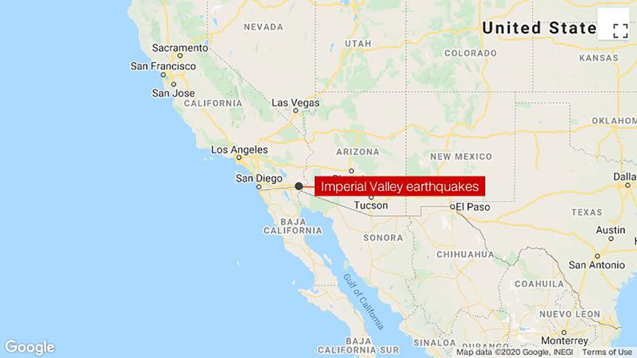 imperial valley earthquakes map