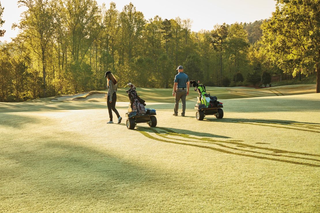 At Garden of the Gods Resort and Club in Colorado Springs, real-life caddies and golf carts have been replaced.