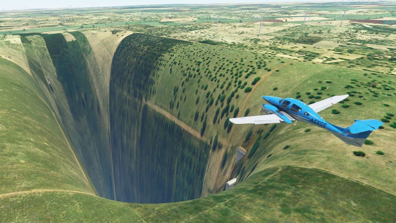 Microsoft Flight Simulator chasm