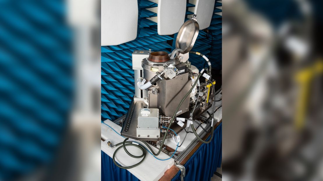 The new, compact toilet for the Universal Waste Management System (UWMS) is launching to the space station on the NG-14 commercial resupply service mission.