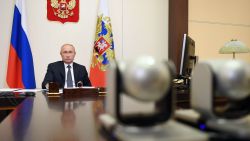 Russian President Vladimir Putin announced the vaccine on a video conference call with government offic