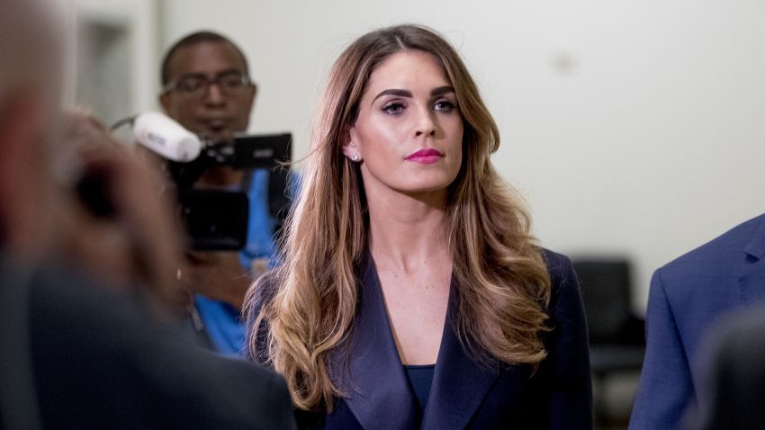 Former White House communications director Hope Hicks arrives for closed-door interview with the House Judiciary Committee on Capitol Hill in Washington, Wednesday, June 19, 2019. (AP Photo/Andrew Harnik)