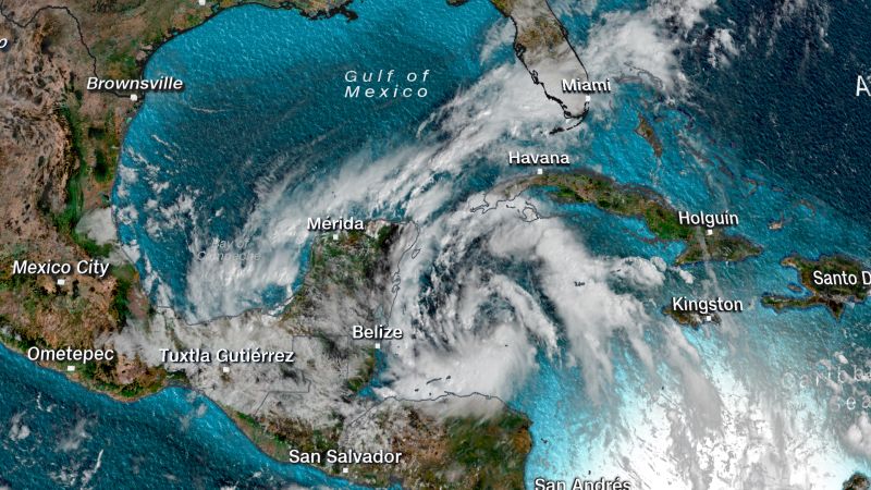 Tropical Storm Gamma Forms In The Caribbean Sea Cnn