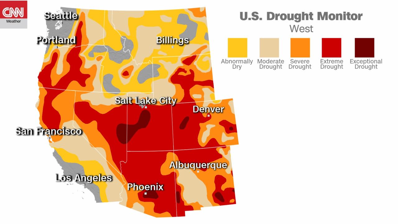 weather drought western US friday