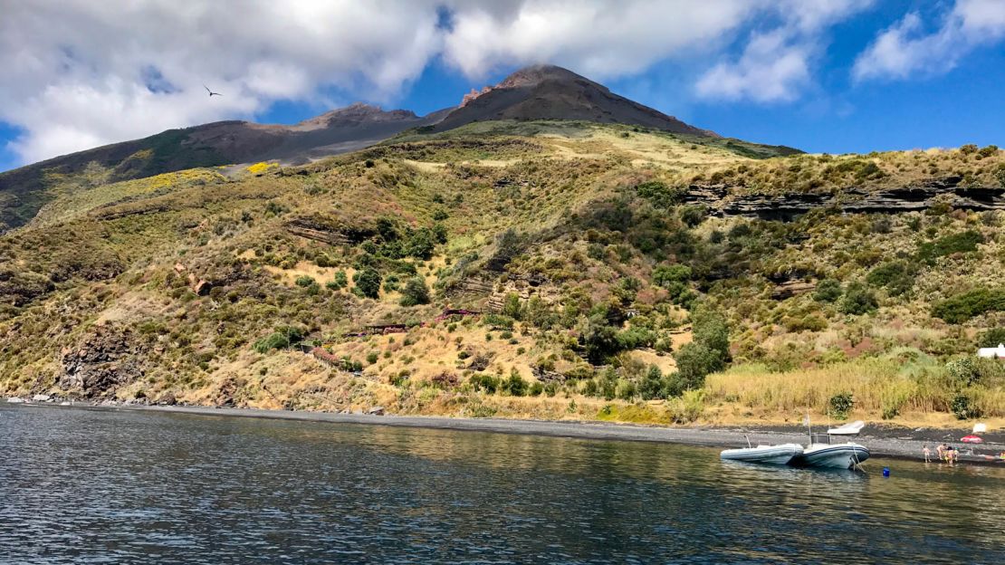 Locals say people who climb the volcano often strip naked.