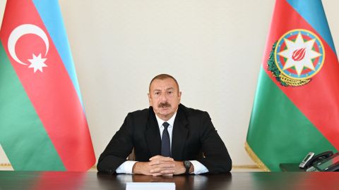 President of Azerbaijan Ilham Aliyev said the conflict with Armenia would stop if the country were to "leave our territory."