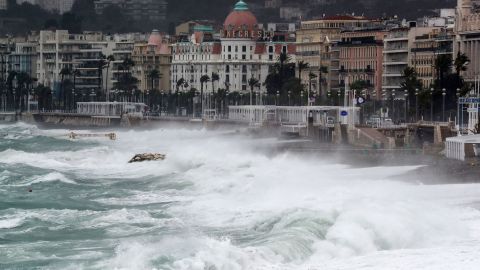 The storm ravaged several villages around the French city of Nice.