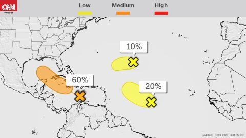weather tropical outlook WITH percentage