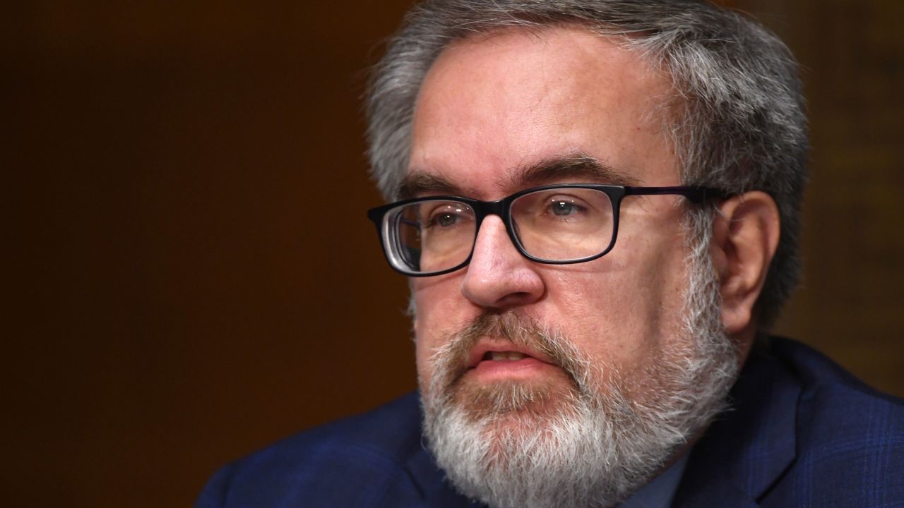 EPA Administrator Andrew Wheeler testifies at a Senate hearing on May 20, 2020. Wheeler and former EPA administrator Scott Pruitt executed a massive rollback of climate and environmental regulations during Trump's four years in office.