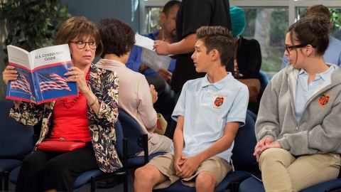 In the second season of "One Day At A Time," Lydia (played by Rita Moreno) prepares for a citizenship test.