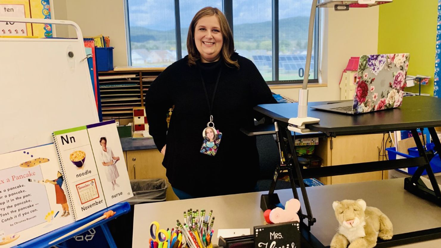 Kindergarten teacher Sara Hovis said despite the difficulties of remote learning, she has already seen her students blossoming and growing their academic skills. 