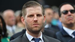 US businessman and son of the US president Eric Trump  attends a French-US ceremony at the Normandy American Cemetery and Memorial in Colleville-sur-Mer, Normandy, northwestern France, on June 6, 2019, as part of D-Day commemorations marking the 75th anniversary of the World War II Allied landings in Normandy.