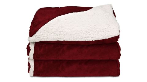 Sunbeam Heated Throw Blanket Reversible Sherpa