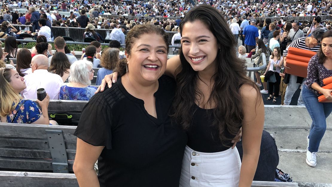 Martha Leonard (left) and her daughter are shown here at the Hollywood Bowl in July 2019.