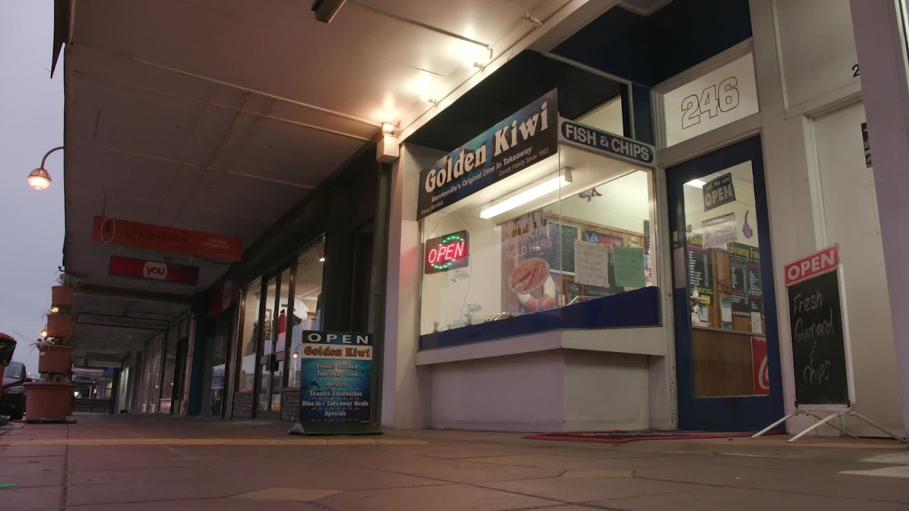 The Golden Kiwi, a takeaway joint in Morrinsville that Ardern worked at when she was a teenager.