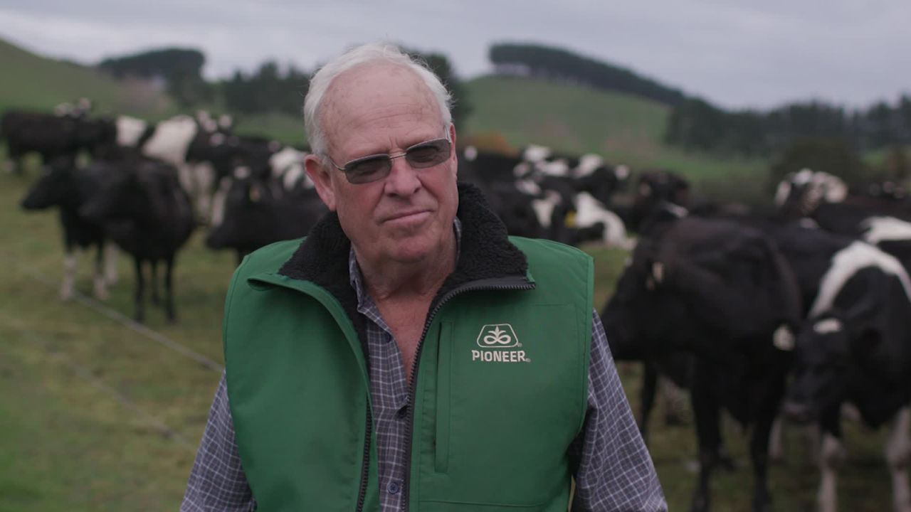 Lloyd Downing at his farm in Morrinsville, New Zealand.