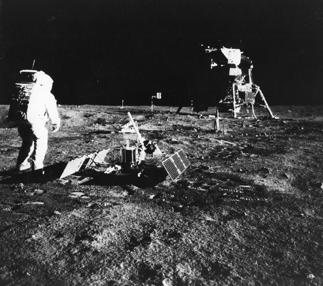 Verne's predictions of a trip to the moon came true in 1969, when the Apollo 11 mission launched from Cape Kennedy. Buzz Aldrin and Neil Armstrong took "one small step for a man, one giant leap for mankind," and became the <a href="https://www.nasa.gov/audience/forstudents/k-4/stories/first-person-on-moon.html" target="_blank" target="_blank">first men on the moon</a>.