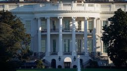 The White House is seen in Washington, early Tuesday, Oct. 6, 2020, the morning after President Donald Trump returned from the hospital where he was treated for COVID-19.