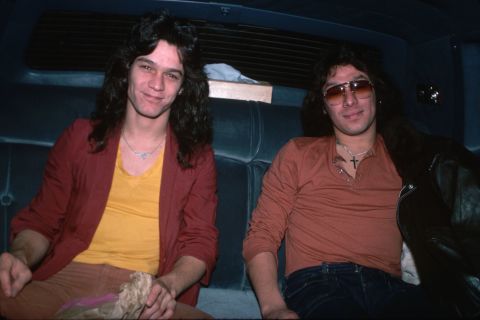 Eddie, left, smiles for a photo with his older brother Alex in May 1978.