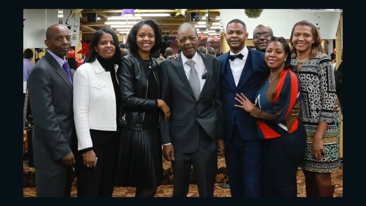 Dr. Chris Pernell's father, Timothy L. Pernell Sr (center), with family members.