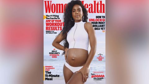 Kelly Rowland went public with her pregnancy on the cover of Women's Health.